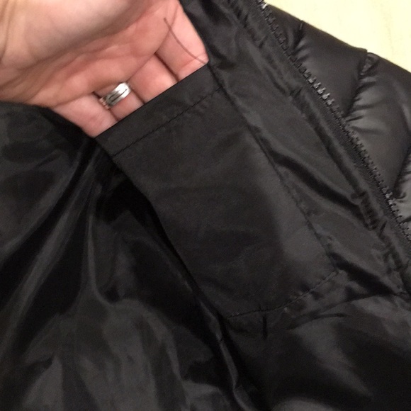 Winter puff jacket with sweater waist/hood w/fur - Picture 9 of 14